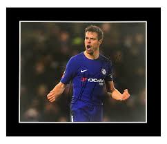 The spaniard has set the standard with his work rate and professionalism, while he has also been. Signed Cesar Azpilicueta Photo Display Chelsea Fc Icon Firma Stella