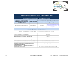 Regulación o procedimiento que expide la resolución, reglamento,  instructivo o manual No. del documento Fecha de la regulació