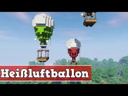 Minecraft Wie Baut Man Was Youtube In 2020 Minecraft Heissluftballon Youtube