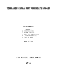 Soal dan jawaban toleransi sebagai alat pemersatu bangsa. Soal Tentang Toleransi Sebagai Alat Pemersatu Bangsa Berbagai Alat