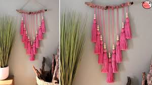 Very Easy Designer Wall Hanging Craft Ideas Handmade Things At Home Woolen Craft Wall Hanging Crafts Diy Crafts