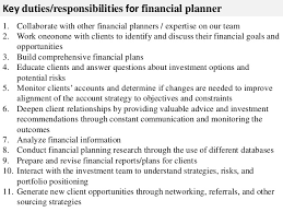 Financial adviser job description template to hire quality candidates for your finance department. Financial Planner Job Description