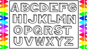 Alphabet colouring fun for little kids. How To Draw 3d Alphabet Letters Kids Drawing And Coloring Alphabets Abc A To Z Coloring Pages Youtube