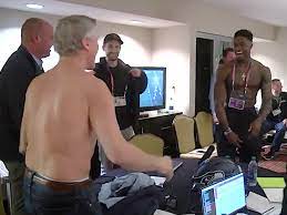 The perfect dk metcalf muscles animated gif for your conversation. Video Dk Metcalf And Pete Carroll Took Off Shirts At Combine Meeting