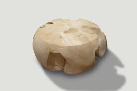 Bleached Teak Root Coffee Table 597j Andrianna Shamaris Teak Furniture Teak Weathered Teak