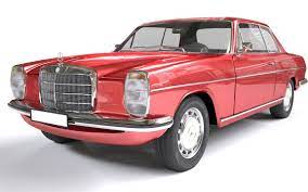 mercedes coupe w114 240d 3d model mercedes coupe benz mercedes benz cars