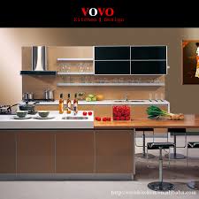 black and beige mdf kitchen cabinets