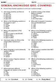 Leon trotsky was commissar of foreign affairs and of war in the soviet union from 1917 to 1924. Printable General Knowledge Quiz Questions And Answers Printable Questions And Answers