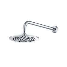 Specifically designed for use with rain shower heads. Hs1002w 8 Solid Brass Rain Shower Head With 12 Wall Mount Shower Arm Isenberg