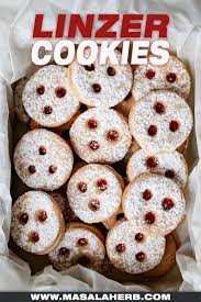The jam cookies recipe out of our category cookie! Austrian Linzer Cookies Recipe Video Masalaherb Com