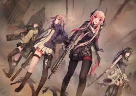 Female anime character holding rifle wallpaper, anime girls, gloves. Girl Gun Anime Fan Girl Gun Anime Twitter