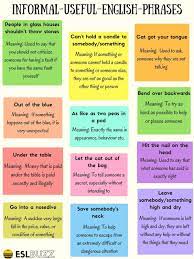 Learn 35 Common Informal English Phrases For Daily Conversations Eslbuzz Learning English English Phrases Learn English Words English Vocabulary Words