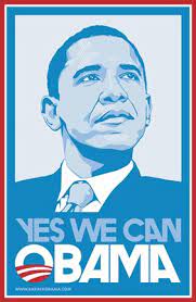 Artist shepard fairey is best known for creating the hope poster for barack obama. Barack Obama Blue Yes We Can Campaign Poster Wall Poster By Unknown At Fulcrumgallery Com