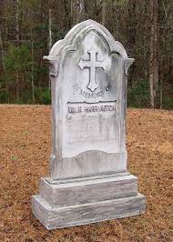 Harrington Halloween Tombstone Cemetery Prop Made To Scale Etsy In 2021 Halloween Tombstones Tombstone Designs Halloween Headstone