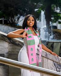 Congratulations to Sis. Jadyn Dean (SPR 22) who graduated from the College  of Arts & Sciences with a Bachelor's in Journalism, concentrating in Media  Society, and a minor in English. During Jadyn's