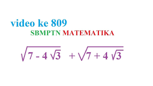 Agar lebih paham silahkan simak contoh soal di bawah ini. Sbmptn Kurotaka Penjumlahan Bentuk Akar Di Dalam Akar Ada Penjumlahan Dan Pengurangan Akar Juga Youtube