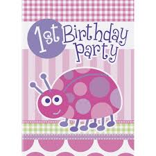 Préparez la fête d'anniversaire parfaite pour les 1 an de votre bout d'chou avec des invitations personnalisées avec. Carte D Invitation Premier Anniversaire De Bebe Fille Theme Coccinelle