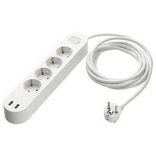 Koppla Grenuttag M 4 Hal Och 2 Usb Portar Vit 3 0 M Ikea Grenuttag Usb Porter