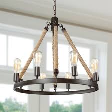 I'm assuming your fixture just uses standard light bulbs. Lnc Rustic Farmhouse Chandeliers For Dining Rooms Hanging Ceiling Light Fixture Walmart Com Walmart Com