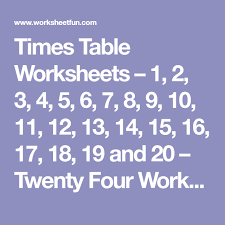 Times Table Worksheets 1 2 3 4 5 6 7 8 9 10 11 12 13 14 15 16 Math Facts Practice Multiplication Free Printable Worksheets Math Fact Practice
