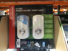 Sunbeam 2pk Power Failure Night Light Costcochaser Aaa batteries for camping led flashlight spotlight night light outdoor sport ks.