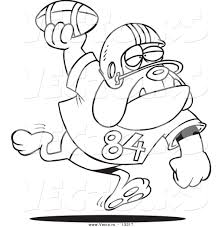 Check spelling or type a new query. Vector Of A Cartoon Football Bulldog Throwing The Ball Coloring Page Outline By Toonaday 13317