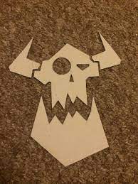 Ork Terrain Gork Mork Symbol Warhammer Terrain Street Art Banksy Games Workshop Paints *cant trick gork in their unending battle* gork and mork now in the middle of a relationship crisis ork terrain gork mork symbol