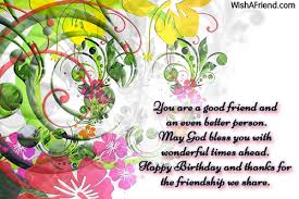 Birthday Wishes For Friends via Relatably.com
