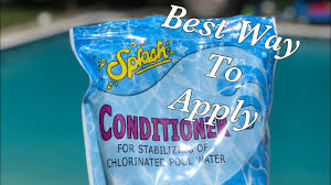 That led me to look around for another option, and find method three. Simple How To Add Pool Conditioner Stabilizer Ii Vans World Youtube