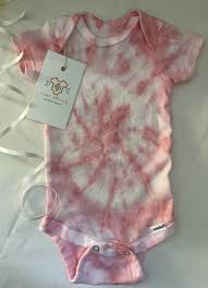 Tie Dye Onesie Hand Dyed Onesie Blush Pink Baby Onesie Etsy