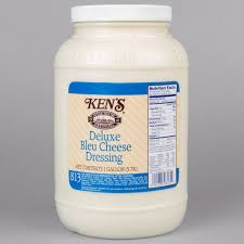 Ken S Foods 1 Gallon Deluxe Bleu Cheese Dressing 4 Case Bleu Cheese Dressing Food Creamy Sauce