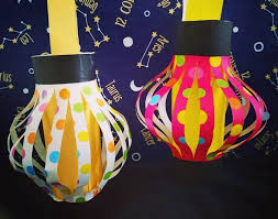 七夕飾りや夏祭りに 簡単ちょうちんの作り方 ちょうちん 七夕飾り 七夕飾り 保育園