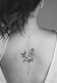 Elegant Floral Back Piece By Tritoan Ly Tattoos Ribbon Tattoos Subtle Tattoos