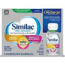 Serving size148 milliliter/5 fluid ounce. Similac Pro Advance Formula 6ct 8 Fl Oz Each Target