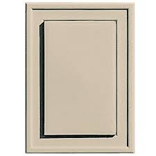 Builders Edge 4 5 In X 6 3125 In 049 Almond Raised Mini Mounting Block Mounting Blocks Builders Edge Vinyl Lap Siding