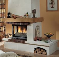 Cheminee Turbo Fonte Marigny En Pierre Bretignac Beige Et Briquettes 3 Cm Rouge Briquette De Parement Cheminee En Brique Relooking Cheminee En Pierre Relooking