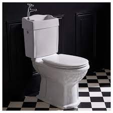 wc retro avec lave mains et abattant blanc leroy merlin