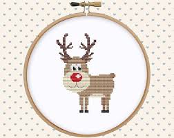 This pattern was the free gift from 'the world of cross stitching' magazine issue 210 here. Christmas Deer Cross Stitch Pattern Pdf By Gentlefeather On Etsy Cross Stitch Patterns Christmas Christmas Cross Stitch Christmas Cross Stitch Patterns Free