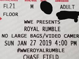 Wwe Royal Rumble Seating Chart Chase Field Www