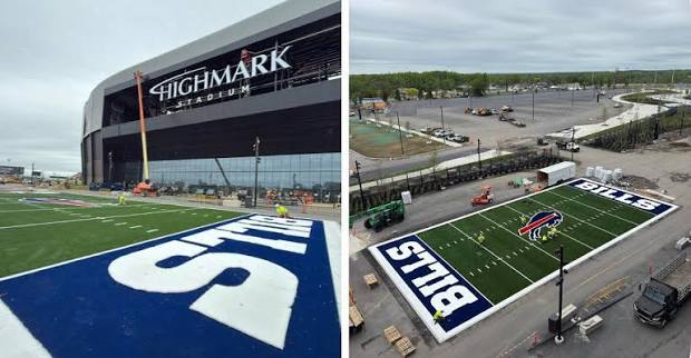 Bills unveil new mini football field outside Highmark Stadium