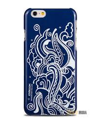 Joyroom Iphone 6 Plus Etnik Desenli Mavi Fosforlu Rubber Kilif Phone Cases Electronic Products Case
