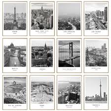 Black And White Canvas Pictures Of London Black White Canvas Painting World City Landscape Paris London New York Poster Prints Nordic Style In 2020 Landscape Wall Art White Canvas Art Black And White Wall Art