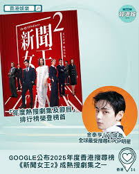 Google公布2025年度香港搜尋榜《新聞女王2》成熱搜劇集之一
