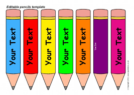 Gunakan alat bantu pencarian untuk memfilter berdasarkan warna, layout, atau gaya. Editable Pencil Template 2