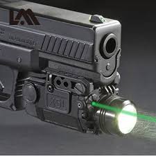 2in1 Tactical X5l Led Flashlight Combo Green Laser Sight Universal Pistol Gun Mira Laser Pistola For Airsoft Glock 17 19 Series Weapon Lights Aliexpress