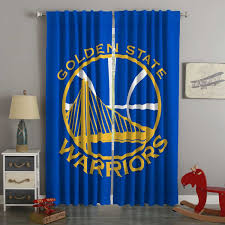 3d Printed Golden State Warriors Style Custom Living Room Curtains Golden State Warriors Decor Golden State Warriors Bedroom Golden State Warriors
