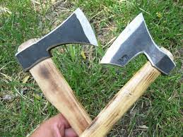 Set Two Forged Bearded Throwing Axe Viking Tomahawk Hatchet Camping Hunting Tool Ebay Throwing Axe Viking Axe Axe