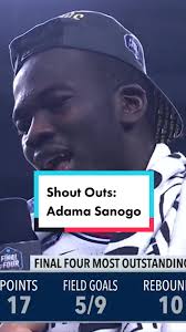 Adama Sanogo is one of those ones. #uconn #ncaatourney #hoops #foryourpage  #oneshiningpod