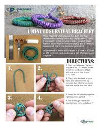 And they are simple and fun to make, as well! 1 Minute Paracord Survival Bracelet Survival Bracelet Paracord Bracelet Tutorial Paracord Bracelet Diy