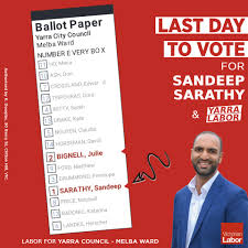 Sandeep Sarathy For Yarra City Council Melba Ward Posts Facebook